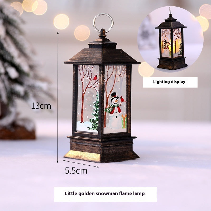 Christmas Santa Claus LED Oil Lamp Night Light