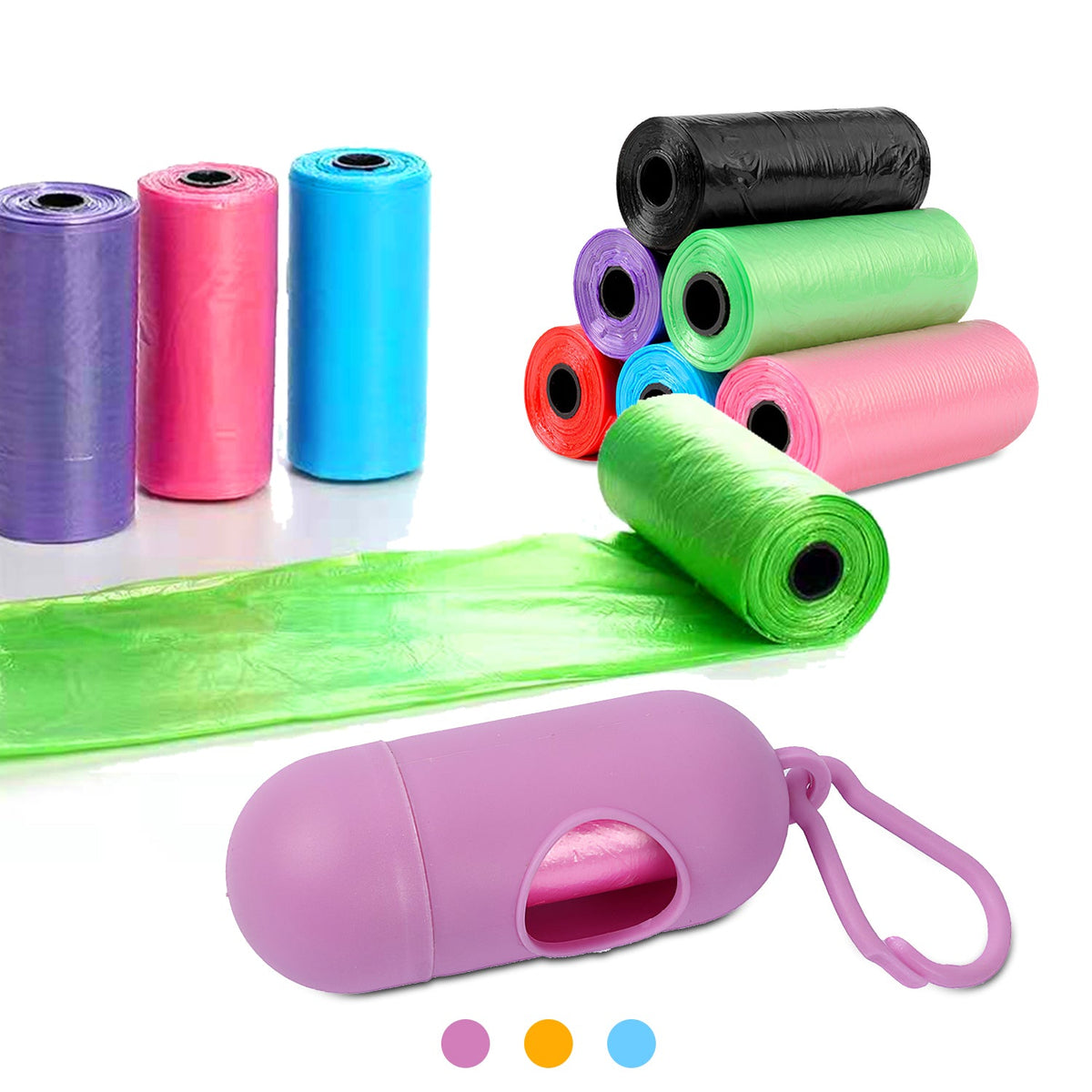 GBruno 10 Rolls 150 Count Dog Waste Bags