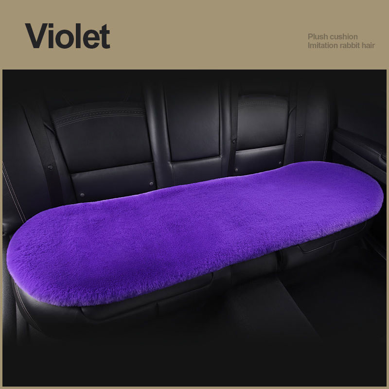 Car Seat Winter Plush Single Seat Square Cushion