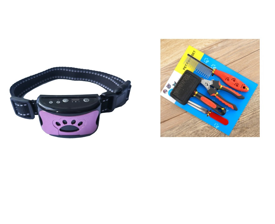 Dog Training Collar Waterproof Electric Pet Remote Control Rechargeable Dogs Trainer Bark Arrester With Shock Vibration Sound My Store