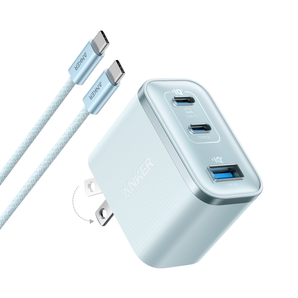 Anker Nano Charger (70W, 3 Ports) Anker