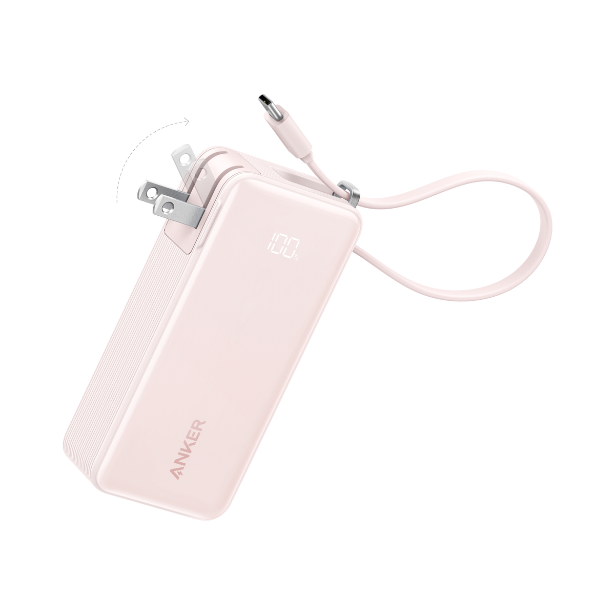 Anker Power Bank (10K, Fusion, Built-In Cable) Anker