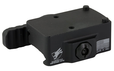 American Defense Mfg. AD-RMR |  Quick Detach Mount |  Left Hand Lever |  Low |  Fits Trijicon RMR |  Anodized Finish |  Black Atomic Defense