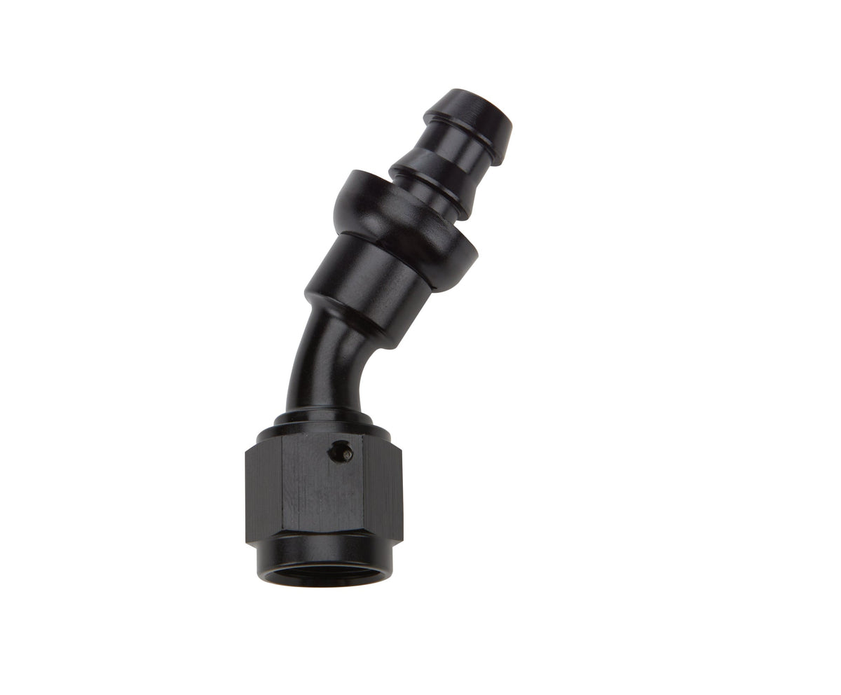 Pushlock Hose End Black 30 Deg Elbow -6 - ALL49422 Vinyasa Automotive