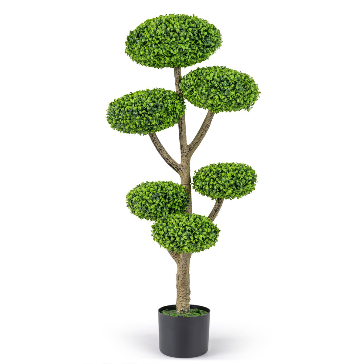 6 Ball Topiary Tree with Weighted Base - 45" Indoor Outdoor