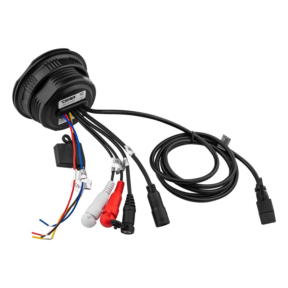 Marine And Powersports Waterproof Bluetooth Audio Receiver With Controls and Microphone DS18