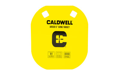 Caldwell AR500 |  Gong Target |  5" |  Steel |  Yellow Atomic Defense