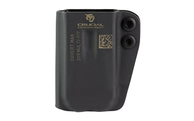 Crucial Concealment Covert Mag |  Magazine Pouch |  Ambidextrous |  Fits Glock 9MM/40S&W Magazines |  Kydex Construction |  Black Atomic Defense