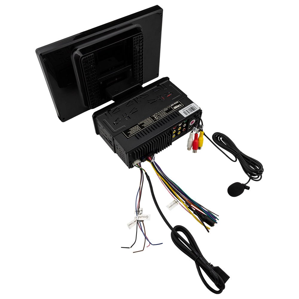 10.5" Floating Adjustable Modular Touchscreen Mechless Single-DIN Head Unit with Bluetooth, Apple Car Play, Android Mirror Link, USB, AUX, SD, AM, FM DS18