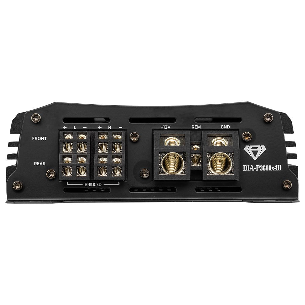 Black Diamond Class D 4-Channel Full Range Amplifier | 400W RMS X 4 at 4-Ohm DS18