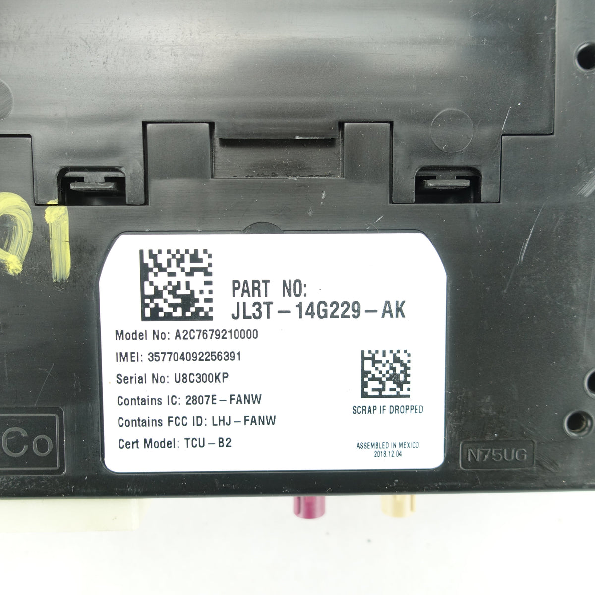 2018 2019 2020 Ford F150 Communication Control Module