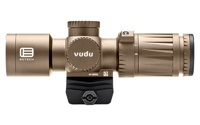EOTECH Vudu -  Rifle Scope -  3-9X Magnification -  32mm Objective -  Second Focal Plate -  Compatible with Mini-ACOG Mounts -  MR5 Illuminated MOA Reticle -  Matte Finish -  Tan -  Includes Mount Atomic Defense