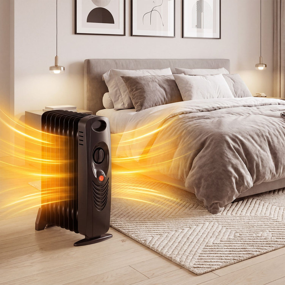 700 W Portable Mini Electric Oil-Filled Radiator Heater DirectDeals