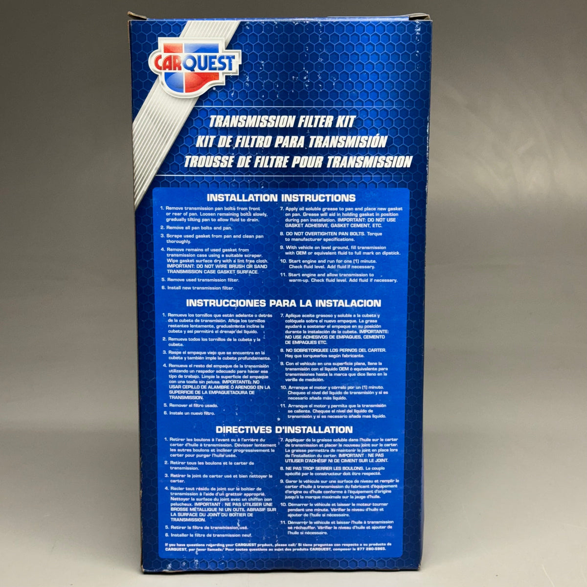 CARQUEST Transmission Filter Kit 2 Piece w/ Gasket & Pan 96015
