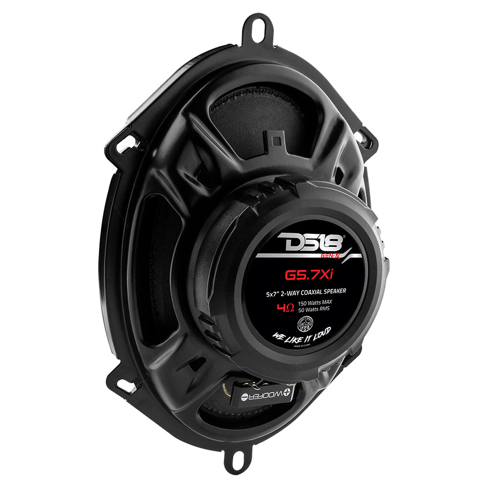 GEN-X 5x7" 2-Way Coaxial Speakers 50 Watts Rms 4-Ohm DS18
