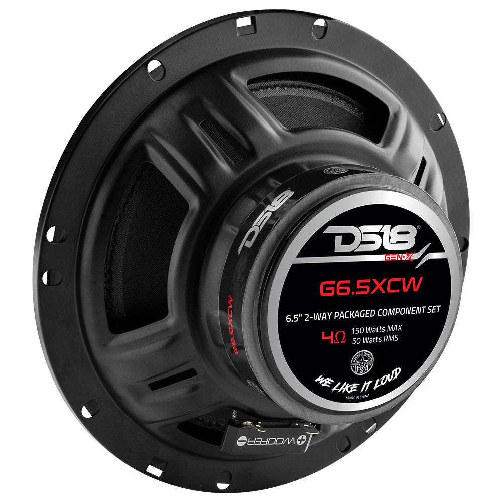 G6.5XC GEN-X 6.5" 2-Way Component Set Speaker System 150 Watts 4-Ohm DS18