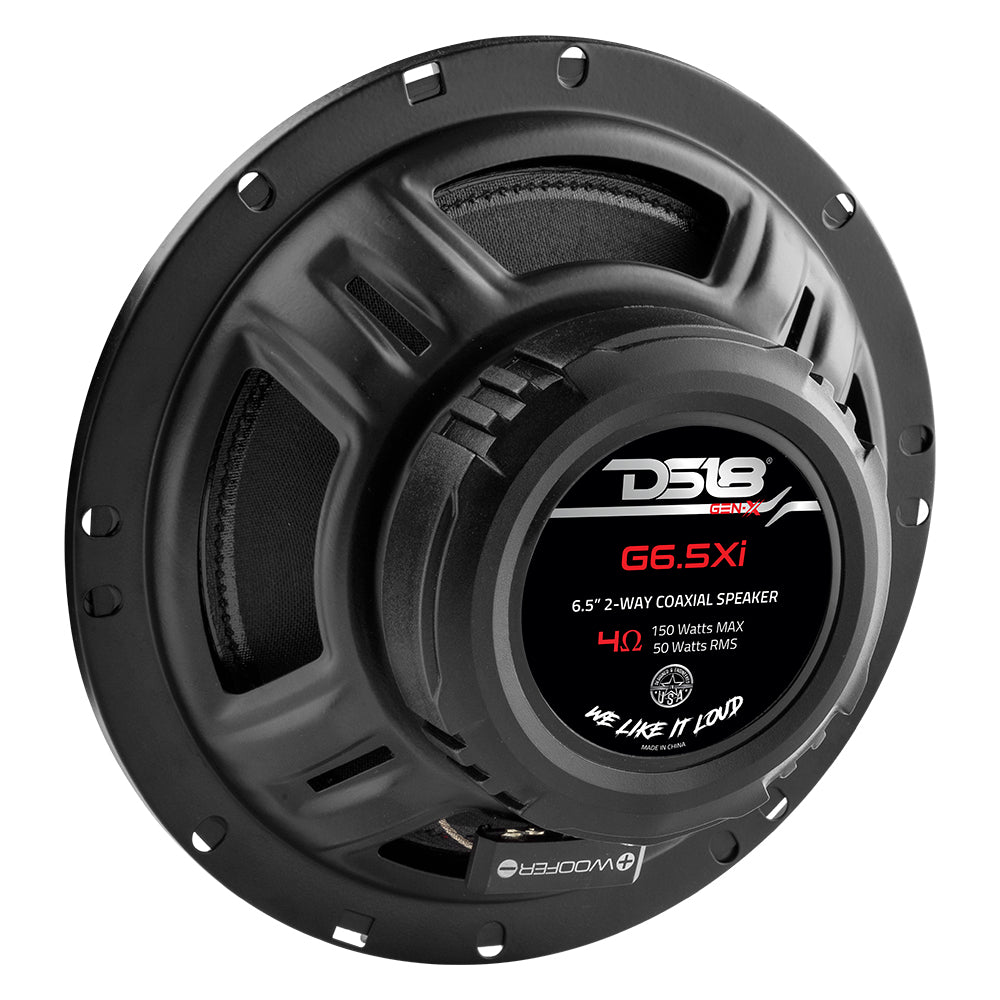 GEN-X 6.5" 2-Way Coaxial Speakers 50 Watts Rms 4-Ohm DS18