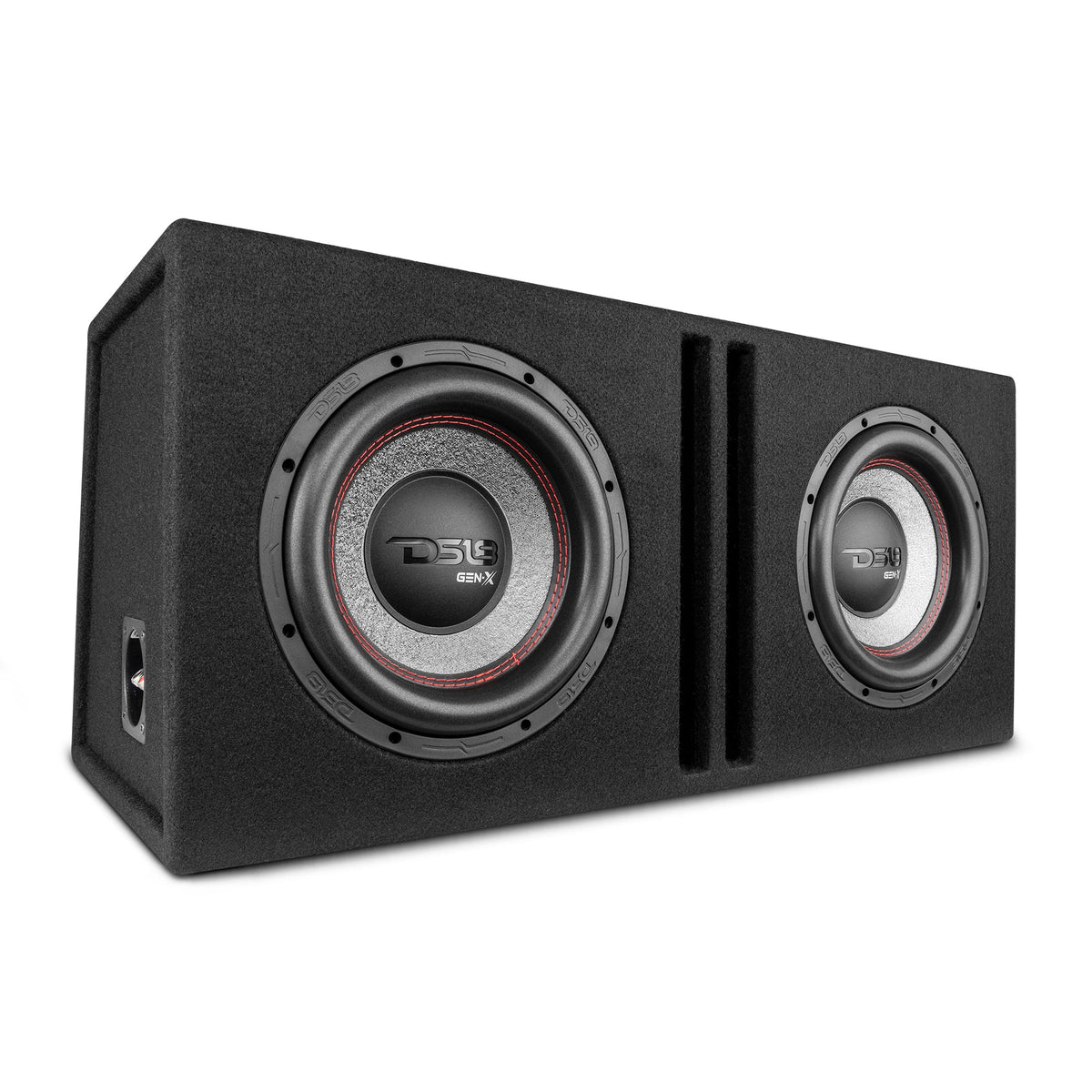 Dual 10" Loaded Subwoofer Ported Enclosure With GEN-X104D 800 Watts RMS DS18