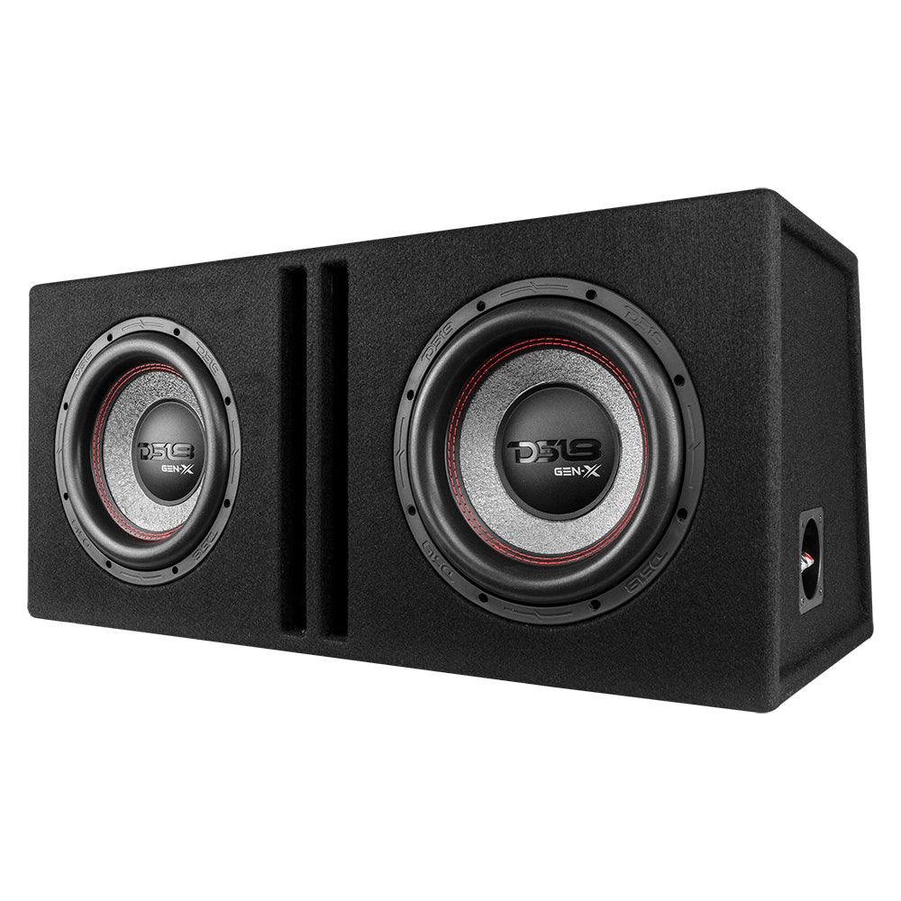 Dual 10" Loaded Subwoofer Ported Enclosure With GEN-X104D 800 Watts RMS DS18