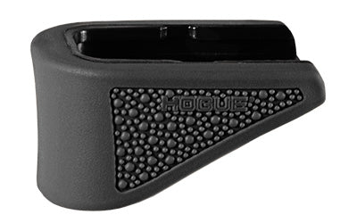 Hogue Grip Extension |  Magazine Base Pad |  Fits Glock 42 |  .380 ACP 6 Round Magazine |  OverMolded Material |  Cobblestone Texture |  Black Atomic Defense