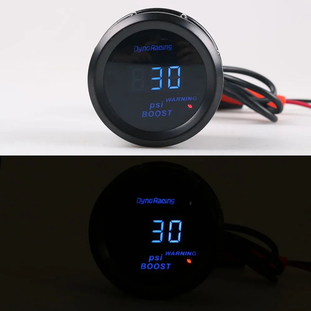 Dynoracing 52mm Digital Car Gauge Set | Turbo Boost Oil Temp Voltmeter Tachometer MyPetiteCar.com