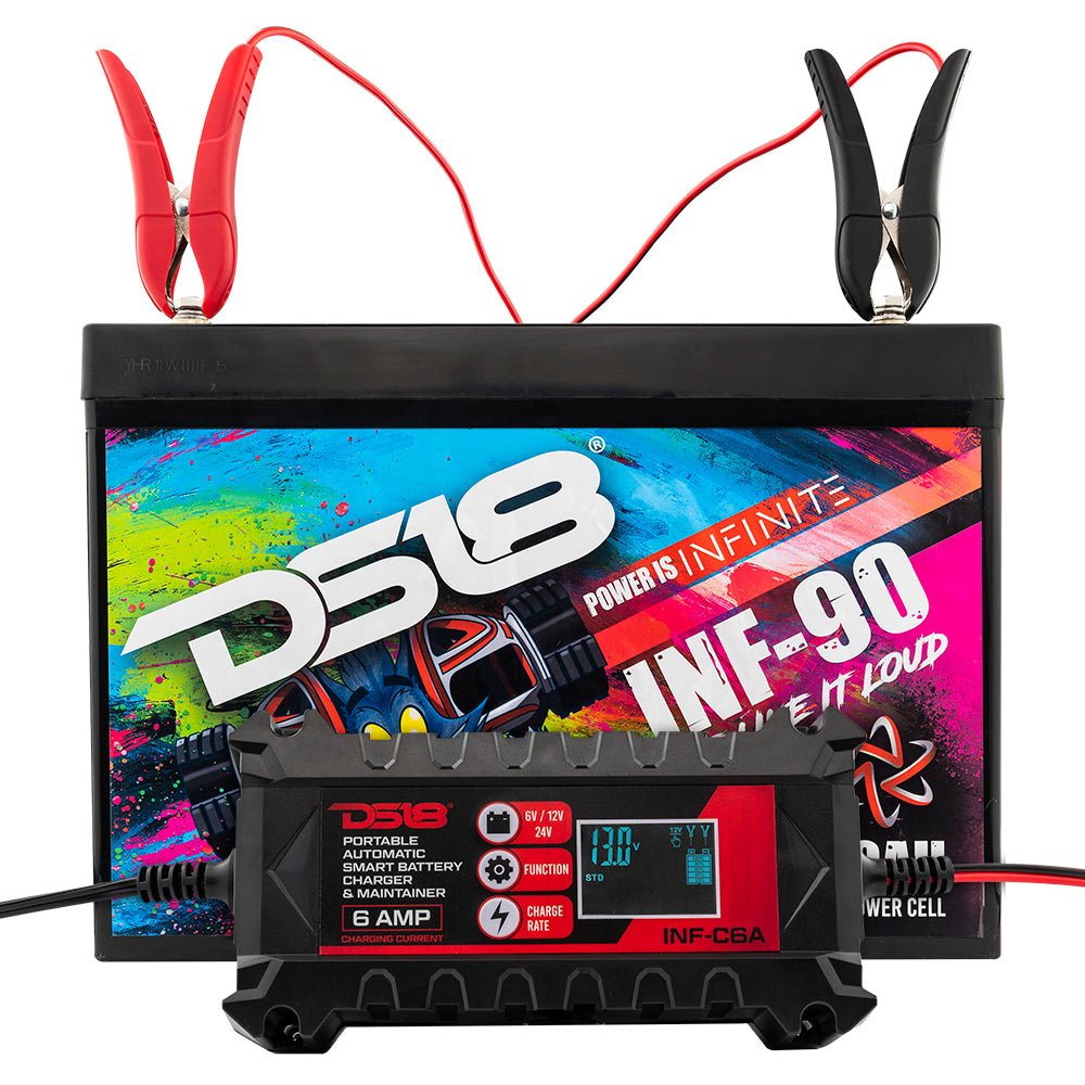 6 AMP Automatic Smart Lithium and AGM Car Battery Charger & Maintainer DS18