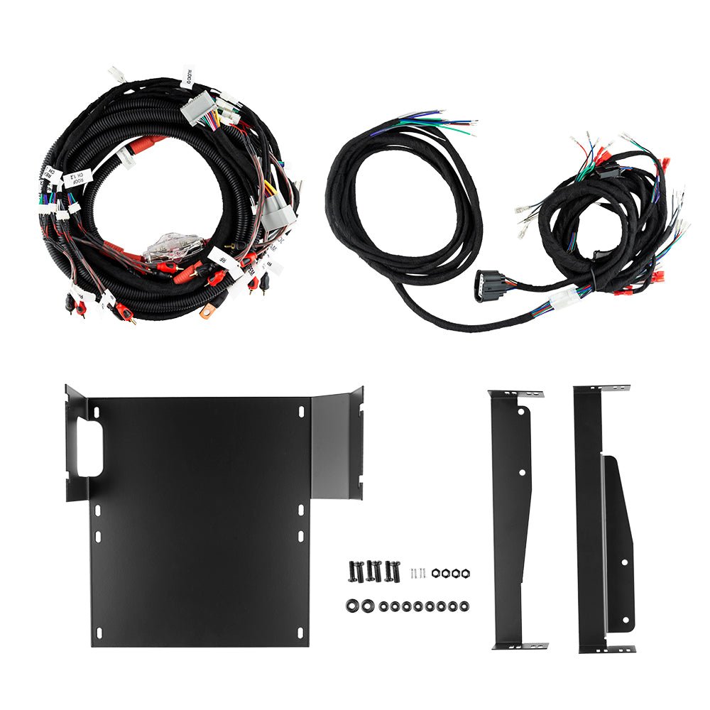 Jeep JK Plug and Play Harness for JK-SBAR Overhead Bar System, Amplifier and SQBASS Underseat Subwoofer DS18
