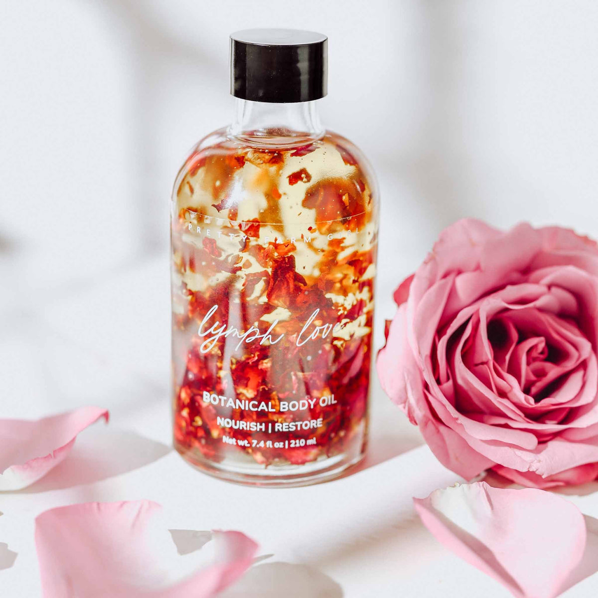 Lymph Love Body Oil for Massage Pretty farm girl