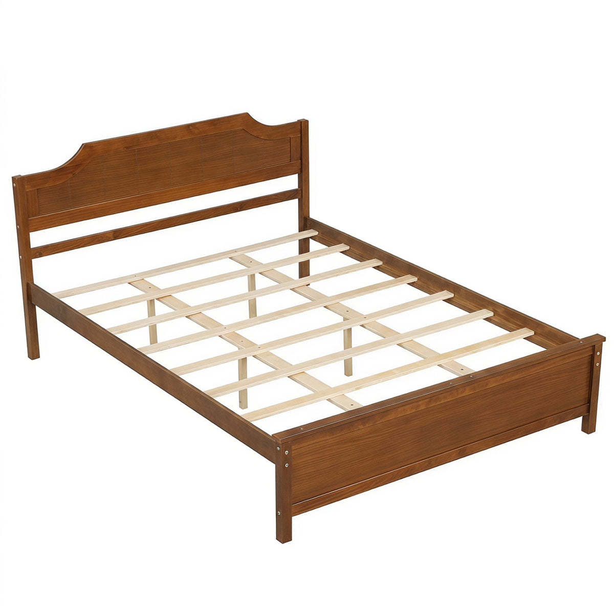 Solid Wood Platform Bed Frame with Headboard DirectDeals