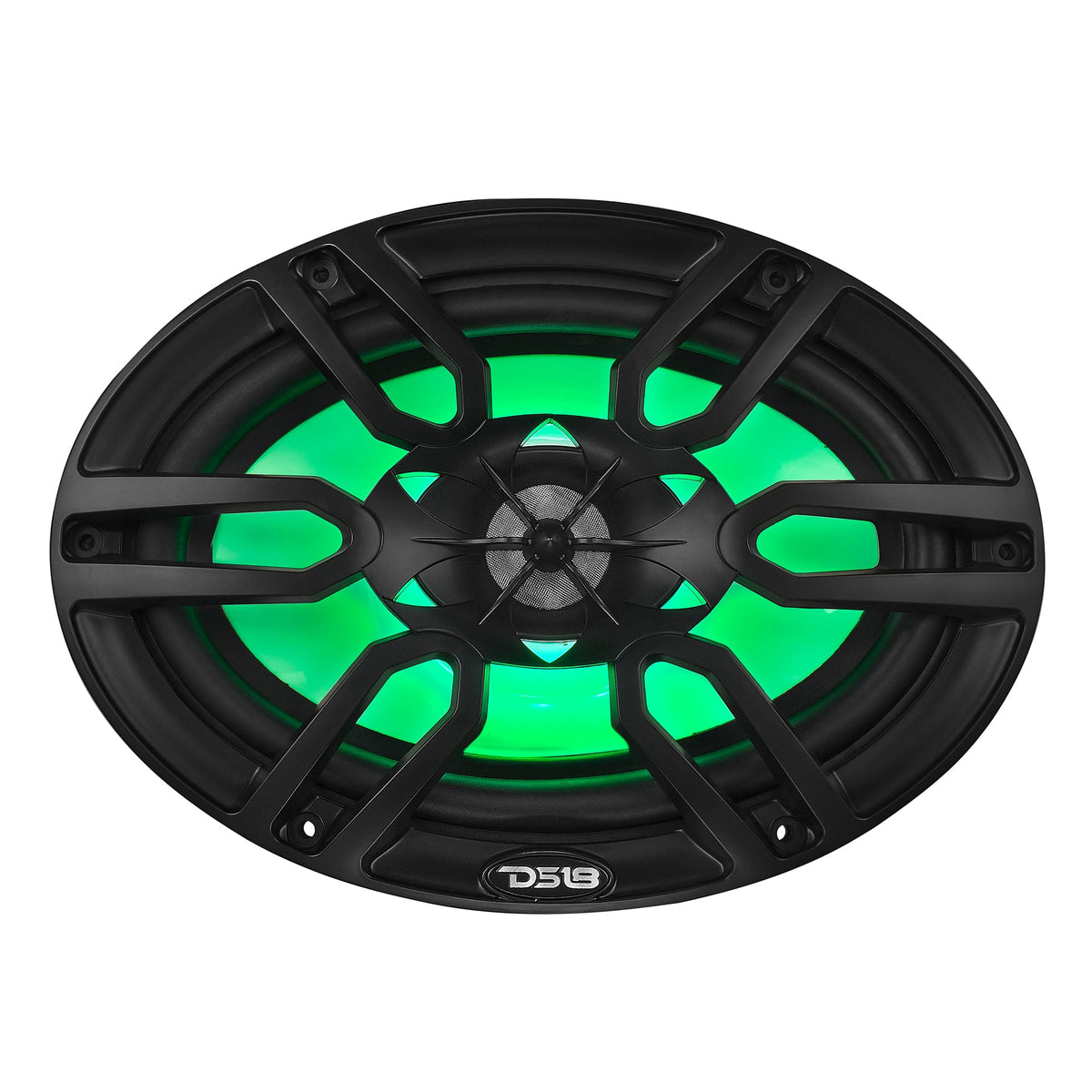 NXL 6x9" 2-Way Coaxial Marine Speaker with LED RGB Lights | 125W RMS 4-Ohm DS18