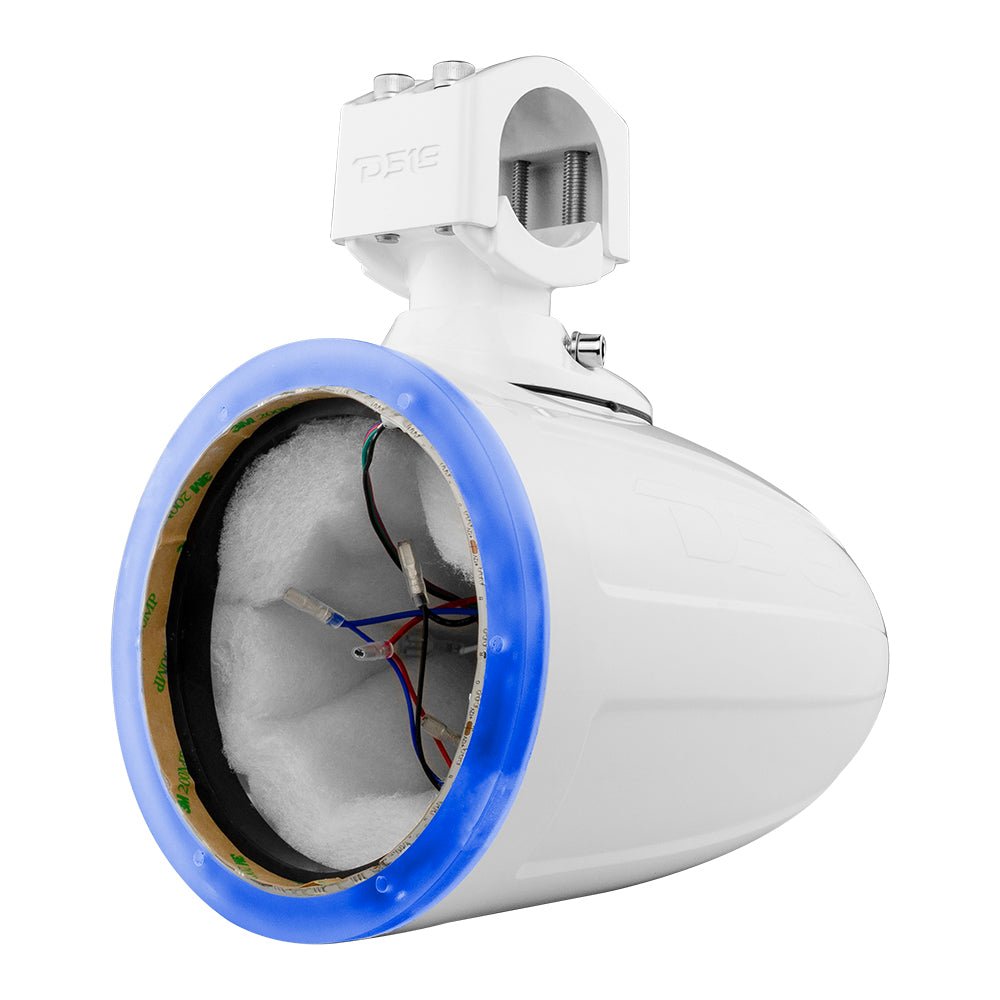 NXL 6.5" Marine and Powersports Empty Tower LED RGB Lights -White DS18