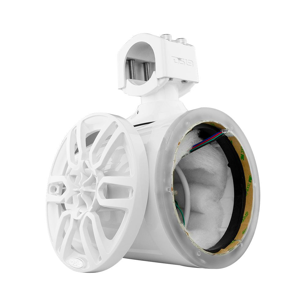NXL 6.5" Marine and Powersports Empty Tower LED RGB Lights -White DS18