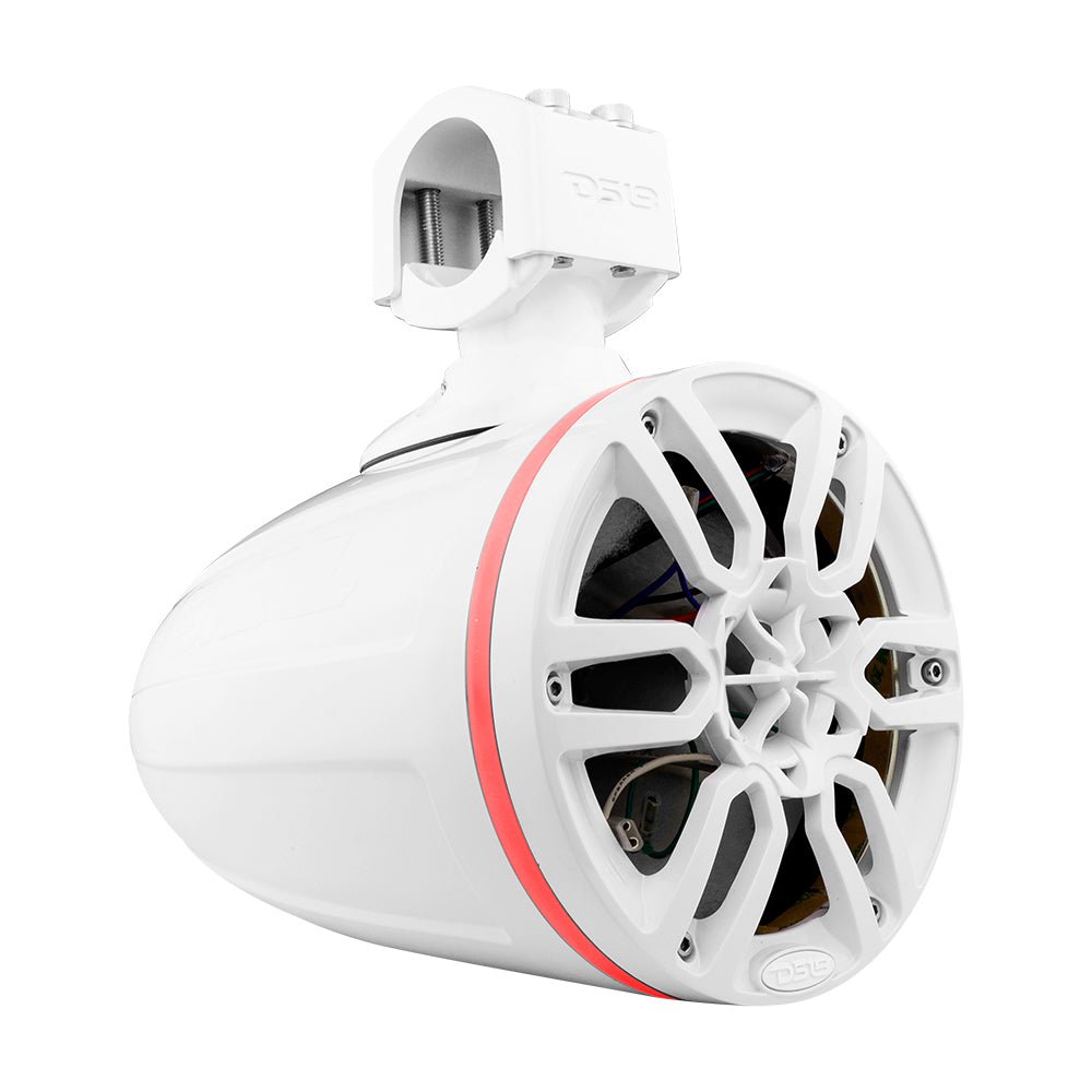 NXL 6.5" Marine and Powersports Empty Tower LED RGB Lights -White DS18