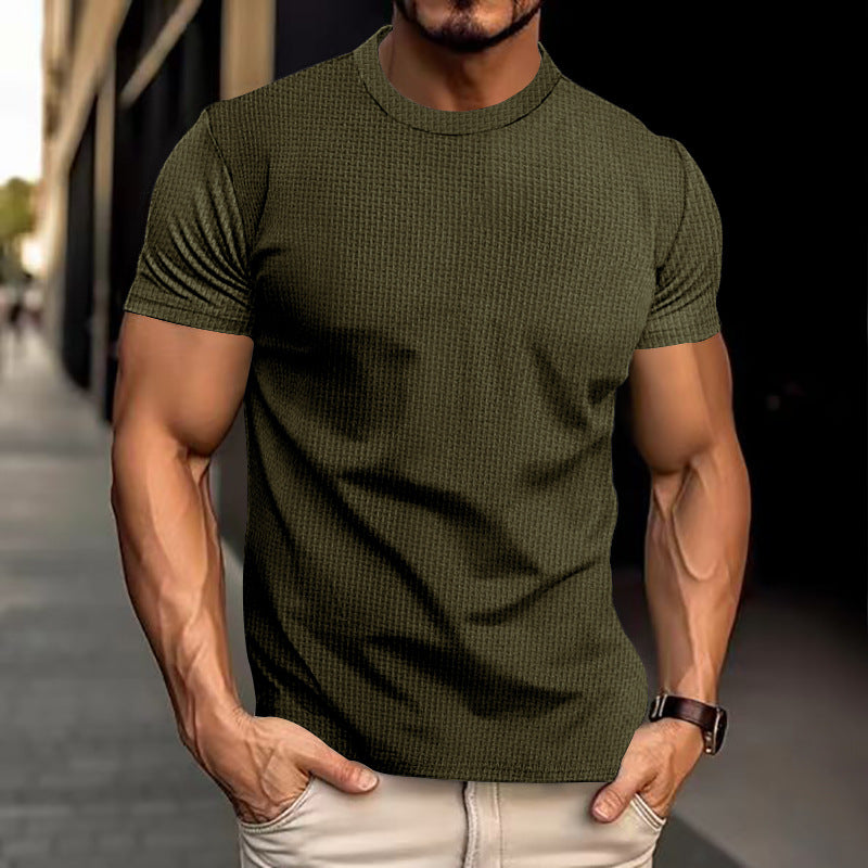 Men's Short Sleeve Breathable Slim Top