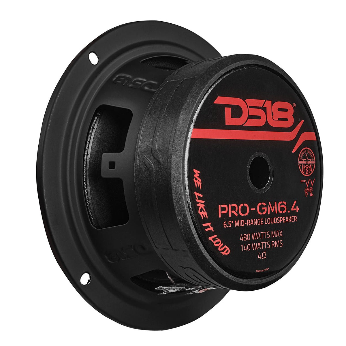 DS18 PRO-GM6.4 6.5" Mid-Range Loudspeaker 480 Watts 4-Ohm DS18
