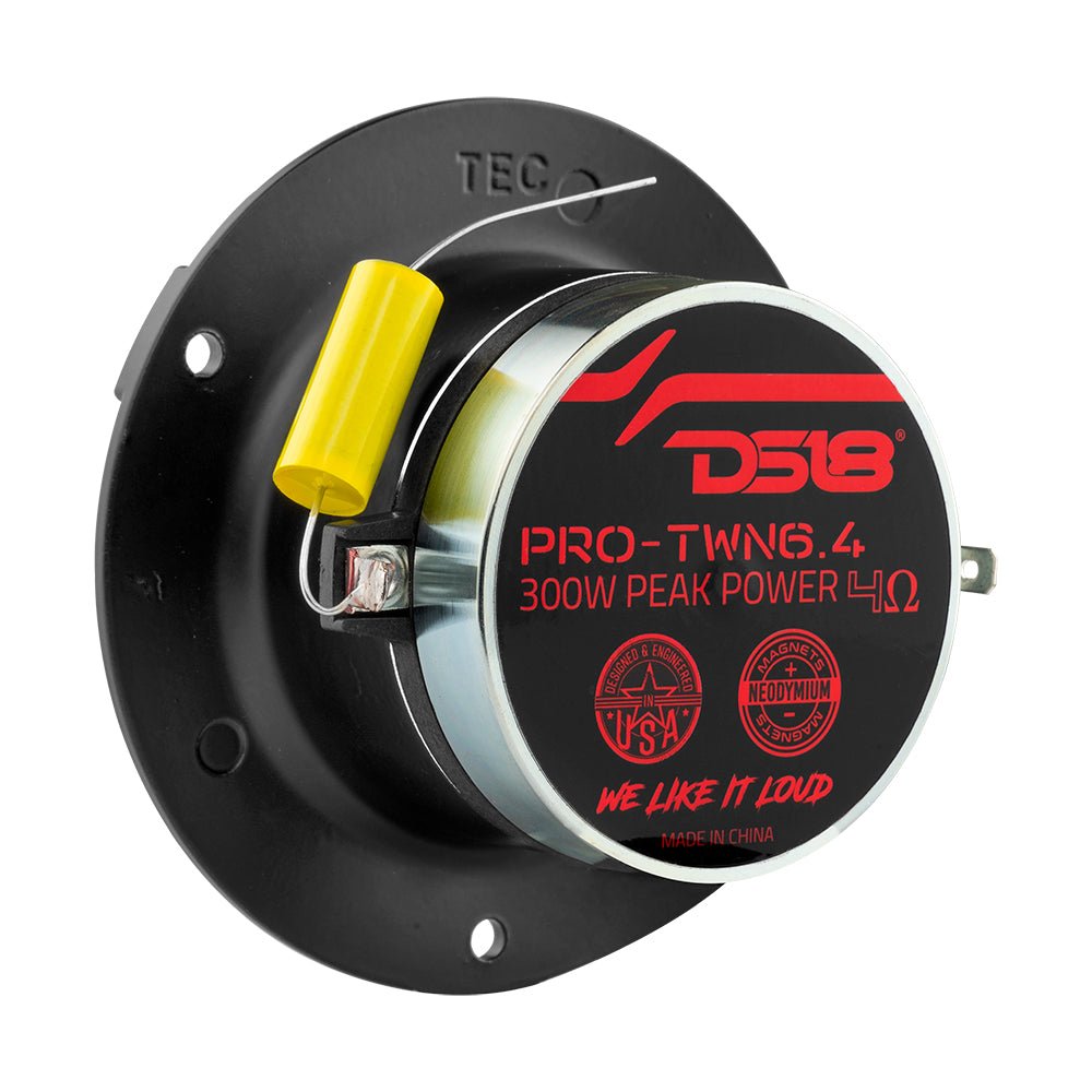 4" High Compression Neodymium Tweeter | 150W RMS 1.25 " Polyimide 4-Ohm Vc DS18