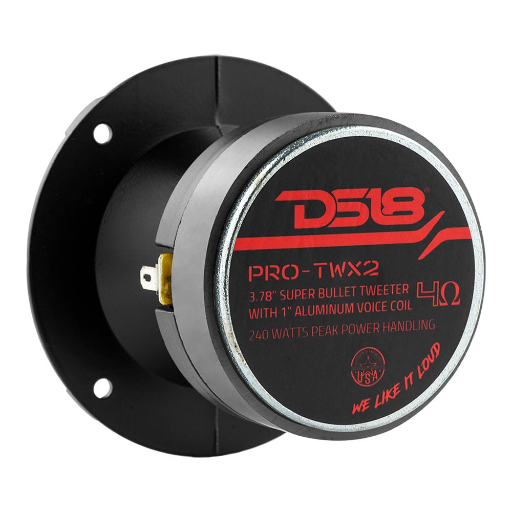 3.8" Super Bullet Tweeter 120 Watts 1" Aluminum 4-Ohm Vc DS18