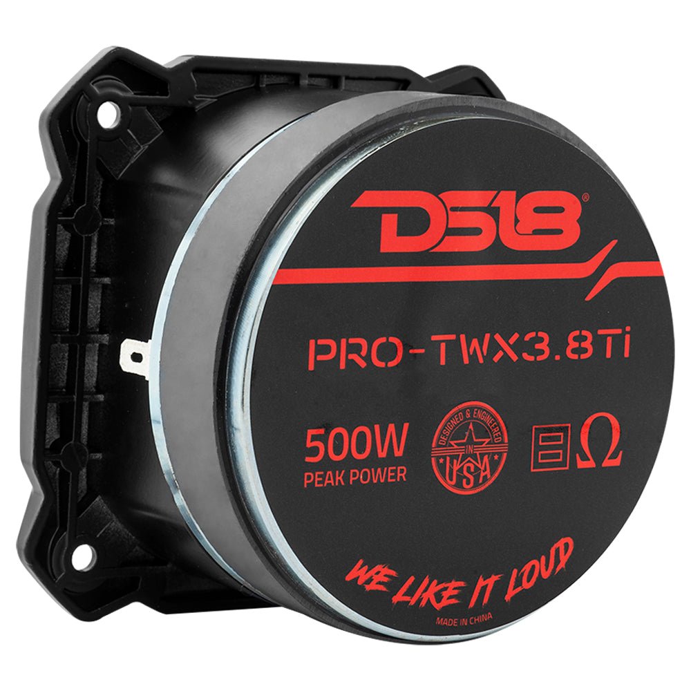 3.8" Super Bullet Tweeter | 250W RMS 1.5" Titanium 8-Ohm Vc DS18