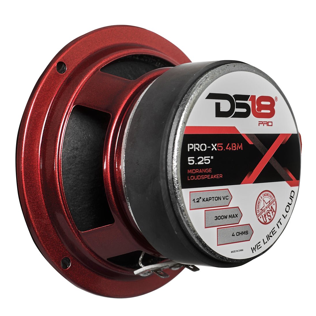 PRO-X 5.25" Mid-Range Loudspeaker with Bullet | 150W RMS 4-Ohm DS18