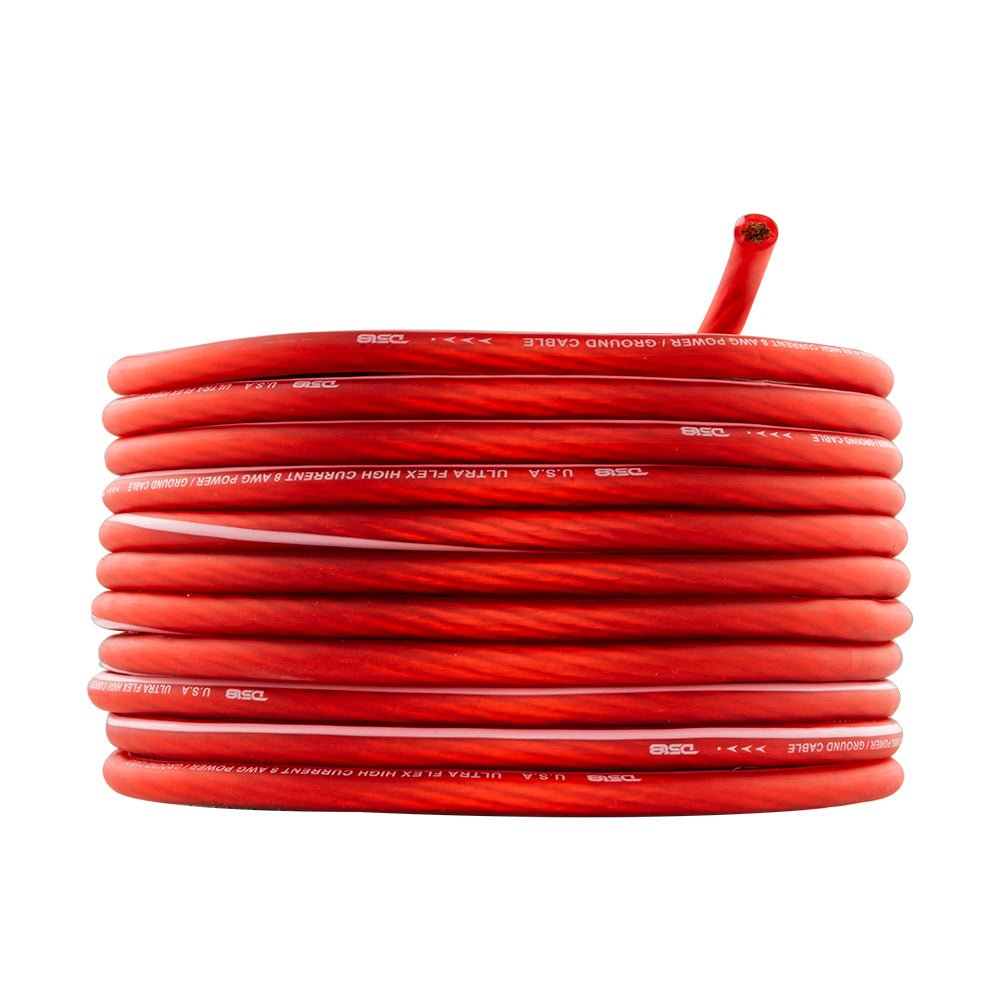 4-GA Ultra Flex Power Wire 5ft Black And 20ft Red DS18