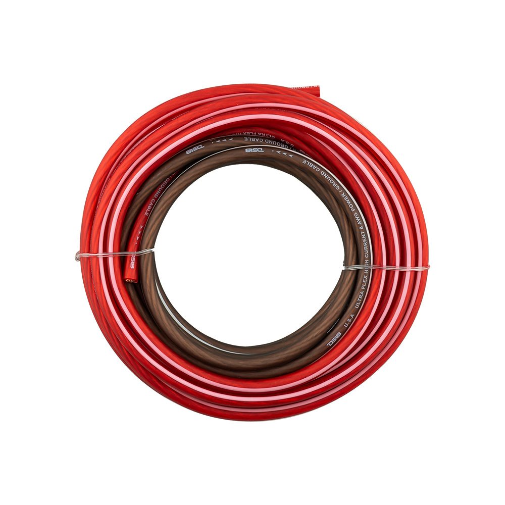 4-GA Ultra Flex Power Wire 5ft Black And 20ft Red DS18