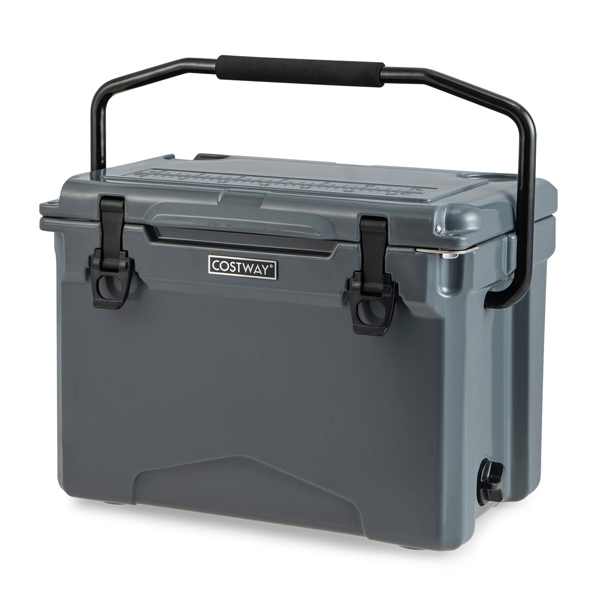 25 QT Hard Cooler with Aluminum Handle and Integrated Cup Holders