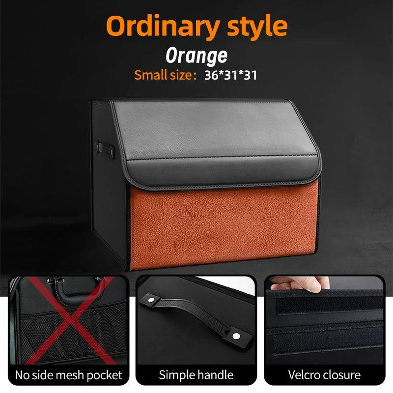 Car Trunk Organizer | Large Capacity Suede Foldable Storage Box MyPetiteCar.com