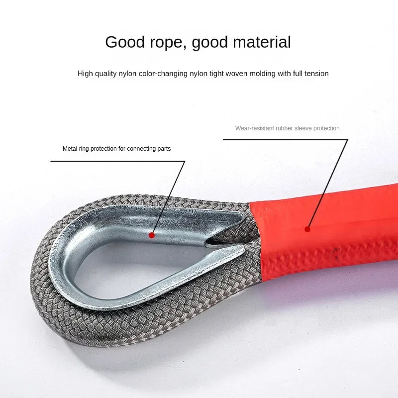 Multiple Sizes Car Outdoor Off-road Trailer Tow Rope | Emergency Rescue and Pulling Rope MyPetiteCar.com