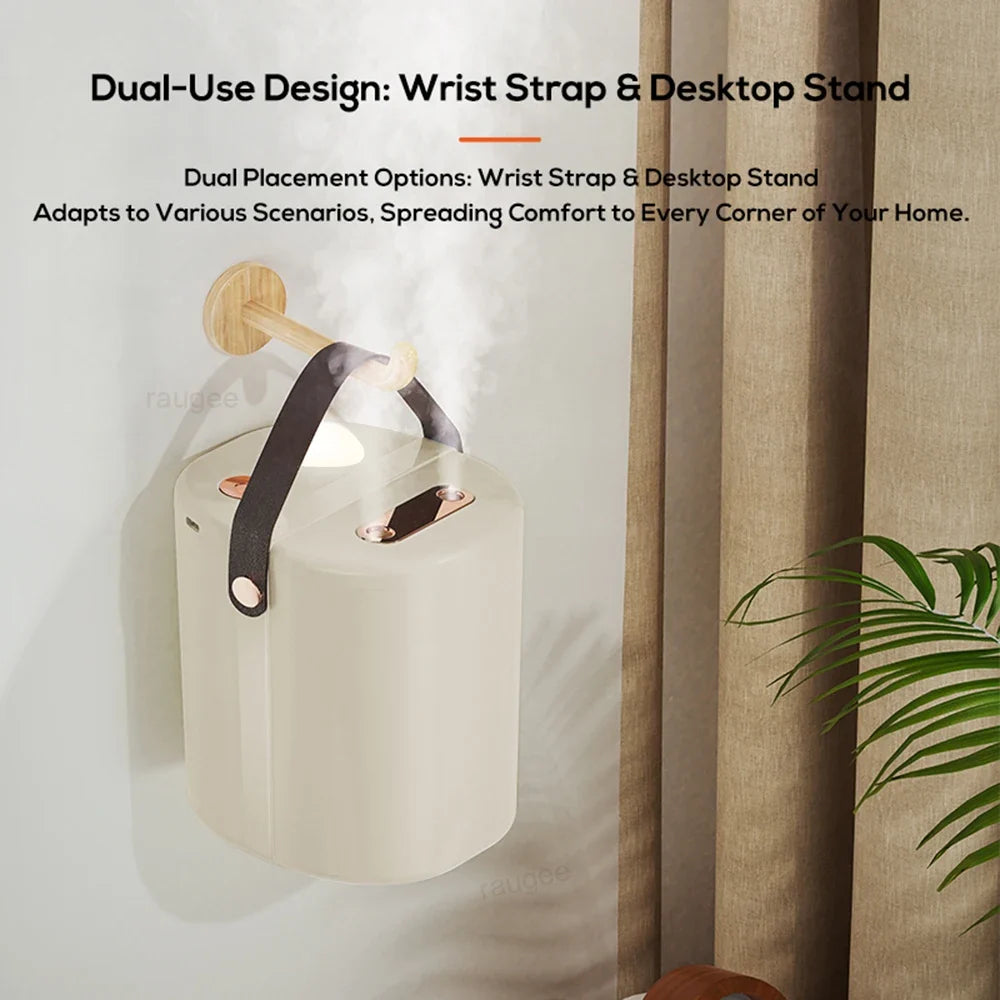 1.3L Air Humidifier Professional Large Capacity Humidifier for Home Double Spray Port Cool Mist Maker Humidifier with LED Light
