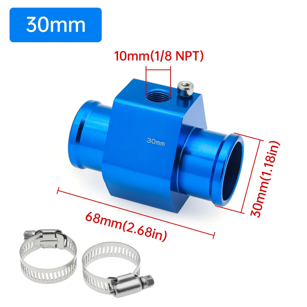 HD Universal Water Temperature Voltmeter Gauge | 2 in 1 Digital Car Gauge with Temp Sensor 10mm MyPetiteCar.com