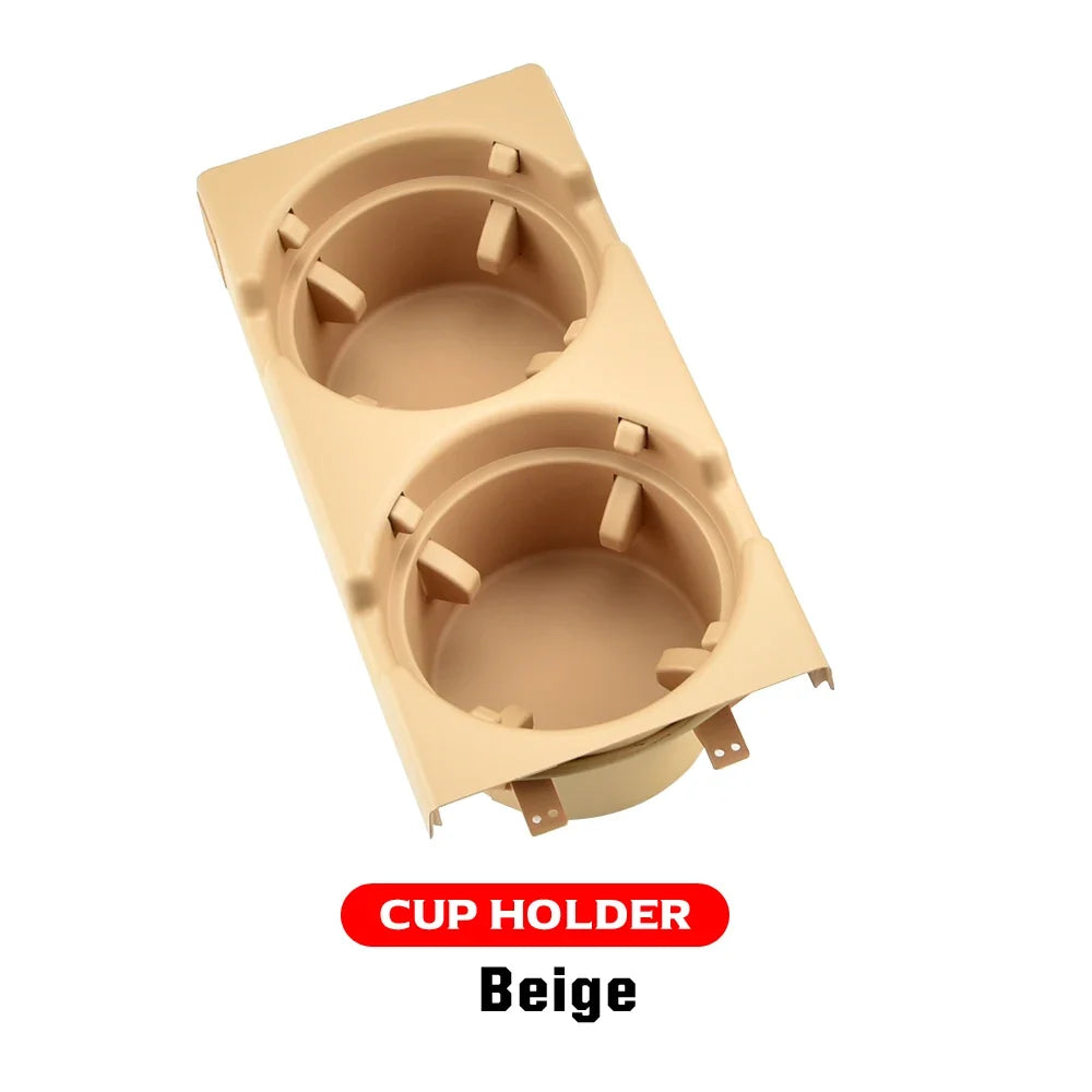 Double Hole Car Center Console Storage Box with Cup Holder | For BMW E46 1999-2006 MyPetiteCar.com