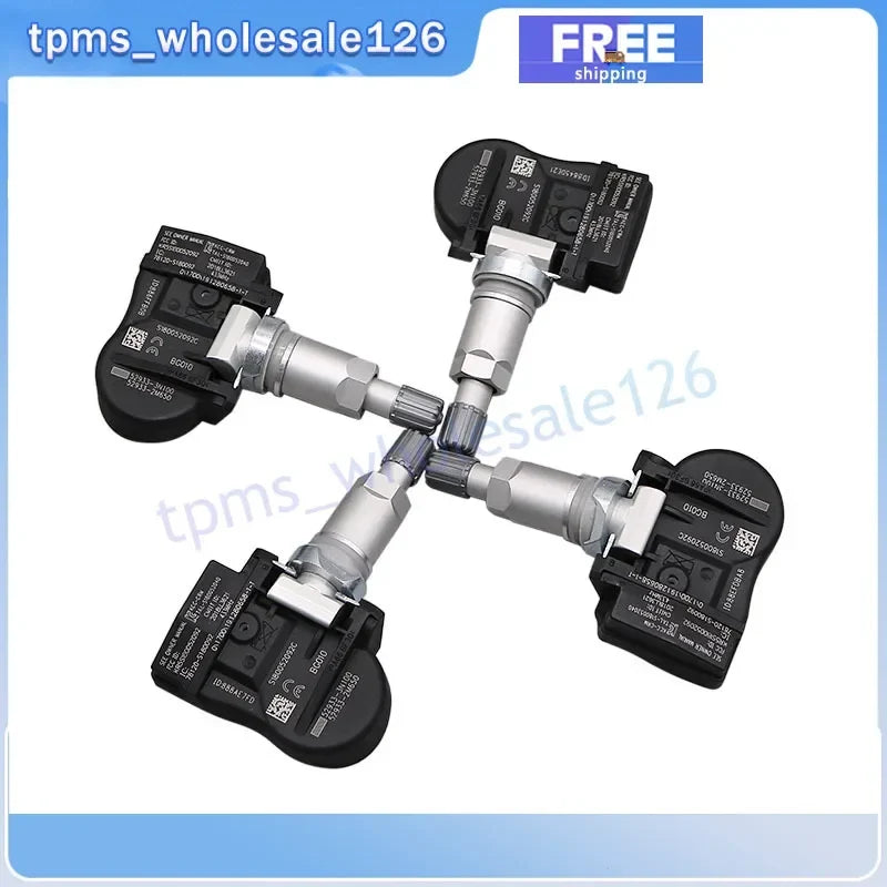 TPMS Tire Pressure Sensor 4PCS 433MHZ for Hyundai Genesis Coupe Santa Fe Kia | GANGLE MyPetiteCar.com
