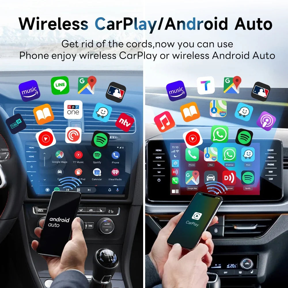 CarlinKit 5.0 Wireless Android Auto & CarPlay Adapter | 2Air & CP2A for OEM Cars MyPetiteCar.com