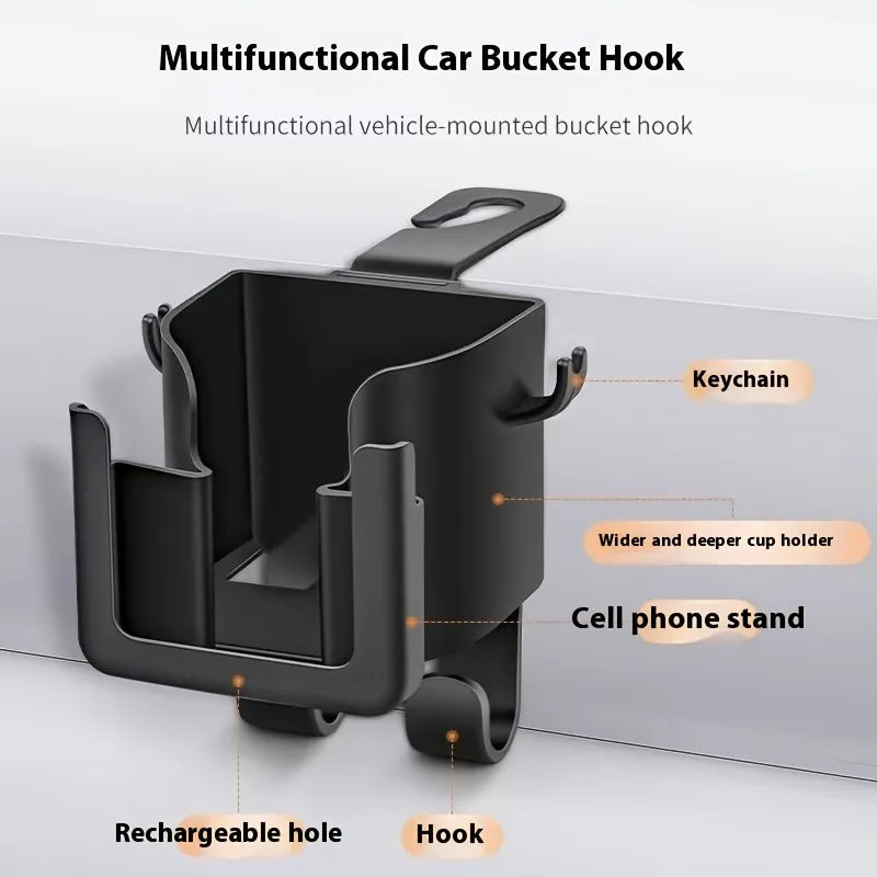 2pcs Car Seat Back Storage Rack with Cup Holder | Multi-Functional Organizer for Most Vehicles MyPetiteCar.com